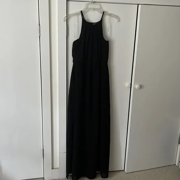 maxi flowy black dress Baltic Born Womens Summerlin Lace Top Maxi Dress | Black